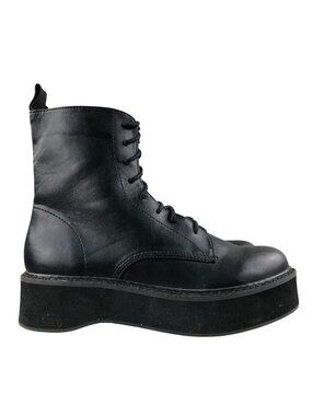 Urban Outfitters Women's Size 9 Gemma Black Lace-Up Platform Utility Combat Boot